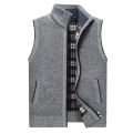 Men's Winter Thick Fleece Sweater Vests Knitted Cardigan Sleeveless Waistcoat Male Casual Sweater Vest for Men Clothes. 