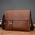 Fashion Large Crossbody Bag for Men Bags Business Man Messenger Bag Vintage Sling Bags Leather Male Bag Casual Shoulder Bag. 