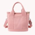 Canvas Crossbody Bags Bucket Zipper Tote Bag Multi-compartments Fashion Mommy Bag Portable for Shopping Travel for Vacation Work.