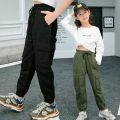 Pants For Girls Solid Color Trousers Girl Spring Autumn Child Pants Casual Style Girl Clothes 6 8 10 12 14.