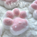 Mochi Taba Squishy NEW Fidget Toy Mini Kawaii Plush Cat Paw Silicone Small Cat Paw Cute Pink Cat Foot. 