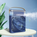 Air Cooler Fan 3 in 1 Mini Portable Fan Humidifier with 7 Colors LED Light Air Cooler 600ml Water Tank Air Cooling Fan.