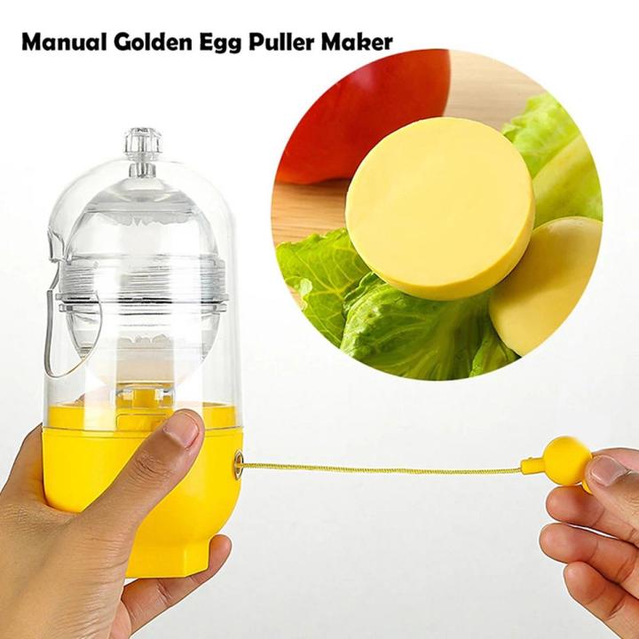 Egg Scrambler Shaker Whisk Hand Egg Maker Eggs Yolk White Mixer Kitchen