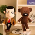 Stuffed Toys Fuji Pig hot selling product cartoon Mr. Bean Bear's plush toy doll wholesale quantity is preferred. 