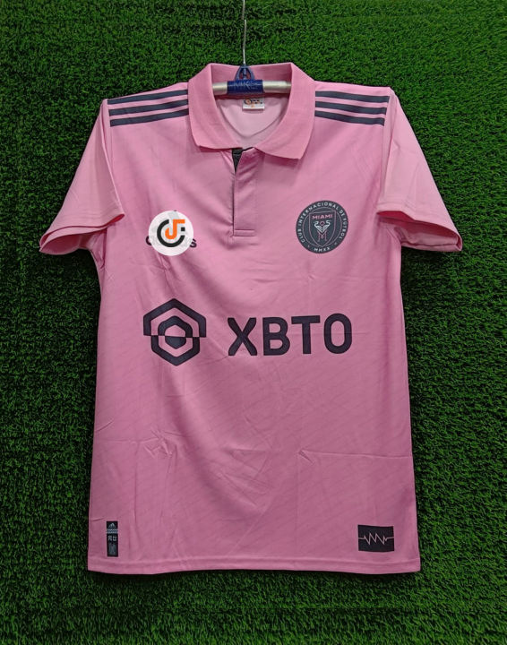 Inter Miami Collar Half Sleeve Football Jersey 2023