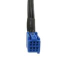 Car RCA Female Audio Video AV-In Cable Wire for Toyota Headunit 6Pin Blue A/V Port 3040. 