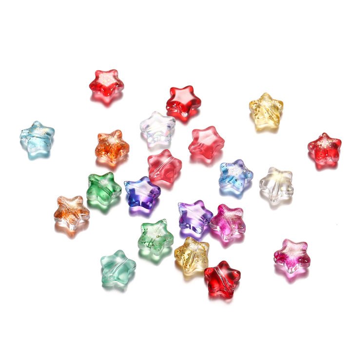 St.kunkka%2010-30pcs%208mm%20Glass%20Five-pointed%20Star%20Beads%20Gilt%20Star%20Beads%20for%20DIY%20Bracelet%20Necklace%20Jewelry%20Making%20-%20Image%208