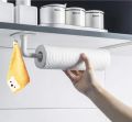 Multipal Use Upright Wooden Kitchen Roll Holder Free Standing Paper Towel Holder With Extra Hook For Hanging Creative.