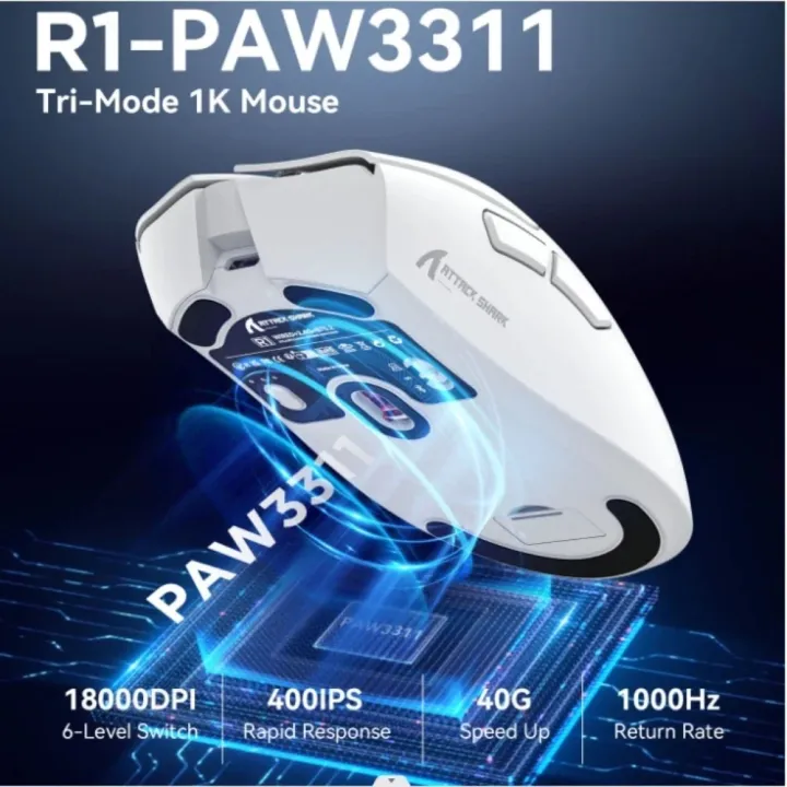 Attack%20Shark%20R1%2018000dpi%20Wireless%20Mouse,%201000Hz,%20Tri-mode%20Connection,%20PAW3311,Macro%20Gaming%20Mouse%20-%20Image%202