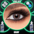 Freshlook Grey contact lens (Full Set). 