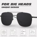 MAXJULI XXL Size Large Polarized Sunglasses for Men Big Wide Heads Metal 151MM Glasses lentes de sol para hombre 8222. 