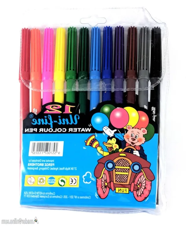 Uni-fine%20Water%20Colour%20Sign%20Pen%2012Pcs%20-%20MultiColour%20-%20Image%203