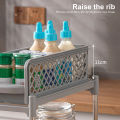 Bathroom Sink Storage Solution Double-layer Under-sink Organizer Rack with Large Capacity Easy Assembly Storage Shelf for Cabinets Strong Load-bearing Design. 