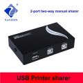 2 Ports USB2.0 Sharing Device Switch Switcher Adapter Box For PC Scanner Printer-2 PC - 1 Printer. 