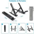 Foldable Laptop Stand Holder - 3 In 1 Portable Notebook Holder for iPhone, Xiaomi - Multifunction Adjustable Non-slip Desktop Bracket.