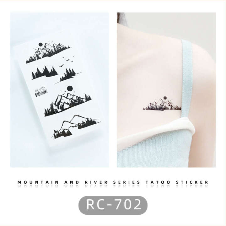 New%20Little%20Fresh%20Waterproof%20Mountain%20River%20Black%20and%20White%20Personalized%20Temporary%20Tattoo%20Hand%20Sticker%20-%20Image%208