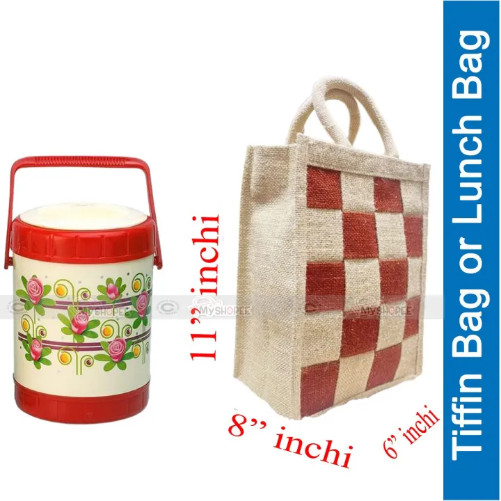 Jute%20Fabric%20made%20Lunch%20Carrying%20Bag%20with%20soft%20handle%20-%20Image%202