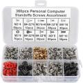 360PCS Personal Computer Screw,Pc Case Screws,Motherboard Standoffs for Hard Drive Pc Case Motherboard Graphic. 