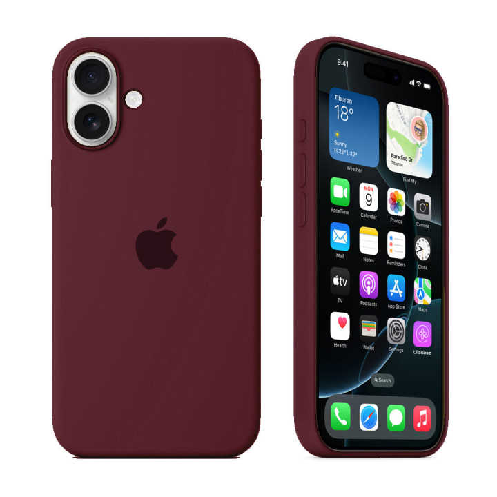 For apple iPhone 16 6.1" 2024 Soft Liquid Stylish Rainbow Silicone Back Cover Case Phone Back Cover
