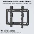 TV Wall Mount Stand Flat Panel TV Universal Fixed Stand Suitable for 14 to 42 Inches.