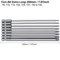 Magnetic Torx Bit Extra Long 200mm Screwdriver Set Security Tamper Proof Star For Electric Power Drill Screw Driver Hex Shank.