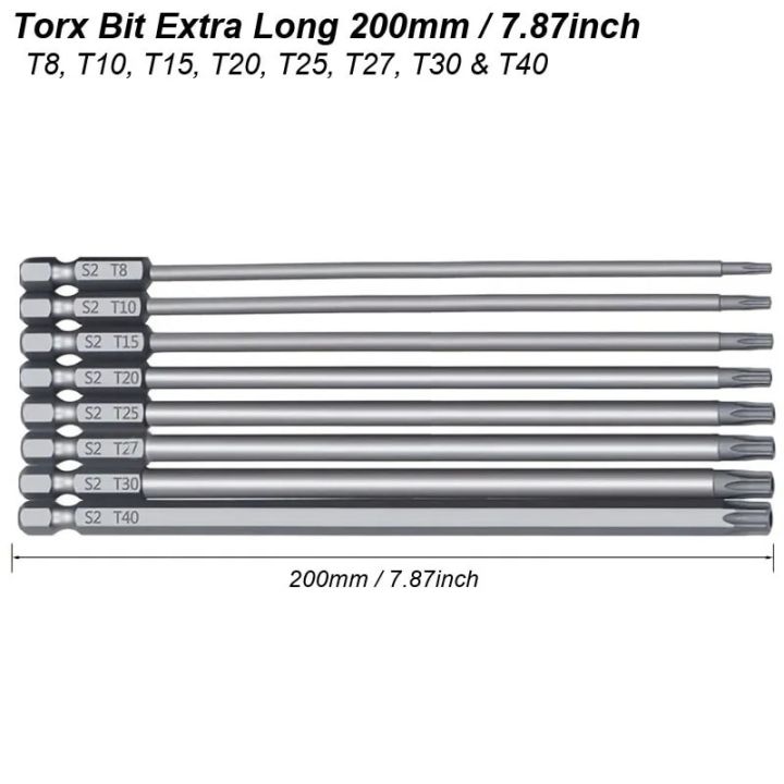 Magnetic%20Torx%20Bit%20Extra%20Long%20200mm%20Screwdriver%20Set%20Security%20Tamper%20Proof%20Star%20For%20Electric%20Power%20Drill%20Screw%20Driver%20Hex%20Shank%20-%20Image%204