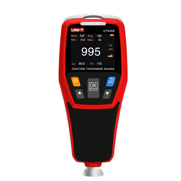 UNI-T paint film gauge thickness measurement 0-1250um USB transmission - black