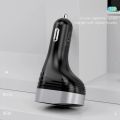 Hoco 5V3.1A 96W Dual USB Car Charger With one Car Lighter Slot digital Display Charging Voltage Current For iphone 11 XS Samsung. 