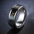 【Beiver Jewelry Store  】NEW Smart Temperature Steel Ring Couple Lover Color Change Ring Hand Jewelry. 