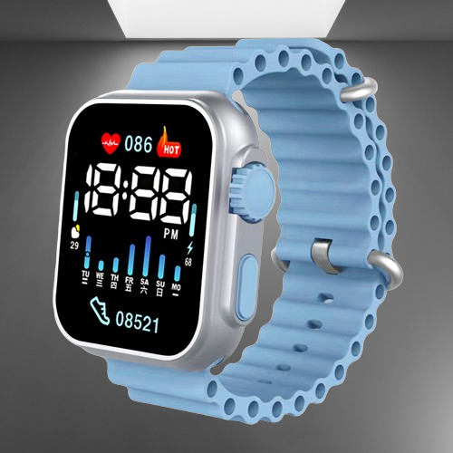 New LED Watch Looks Like The T800 is For Everyone Black , Sky Blue, Red, Ash, Orange, White. - Watch For Men - Watch