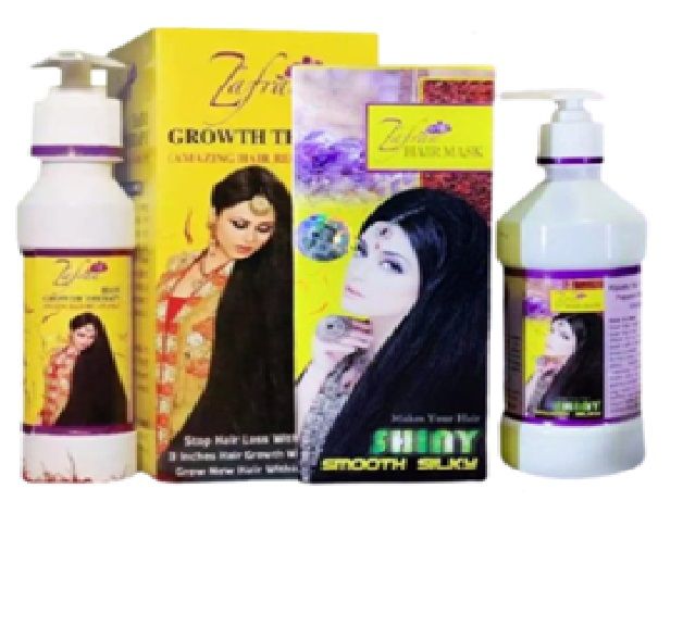 Zafran Hair Loss Combo - Zafran Hair Oil 150ml & Zafran Hair Mask 120ml & Zafran Hair Shampoo 200ml