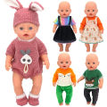 18 inch doll dress autumn winter one-piece dress fox Christmas rainbow elements United States girl baby 43 cm. 