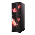Whirlpool Fresh Magic Pro 236L Glass Door Floral X Frost Refrigerator (Red) with Free Delivery. 