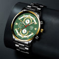 New DEYRO Men's Watch Fashion Stainless Steel Band Quartz Watch Calendar Watch Casual Sports Luminous Watch.