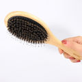 1Pcs Hair Brush Natural Bamboo Handle Boar Bristles Anti-static Hair Scalp Paddle Hairbrush Gasbag Massage Comb Hair Care Jessica. 