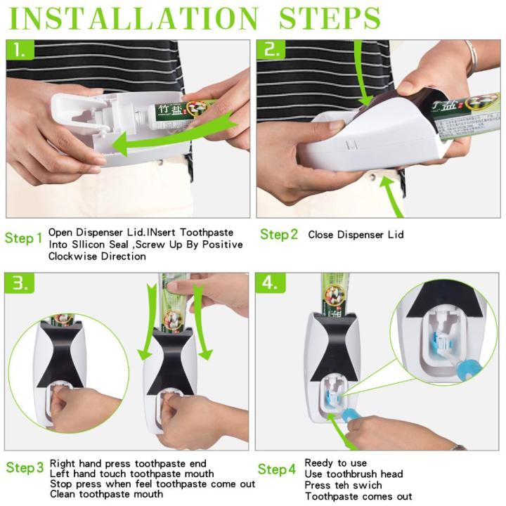 Toothpaste%20Dispenser%20Plus%20Toothbrush%20Holder%20Stand%20Tooth%20paste%20Dispenser%20Tooth%20brush%20Holder%20Bathroom%20Accessories%20Washing%20Glove%20Bathroom%20Shelf%20Rack%20-%20Image%205