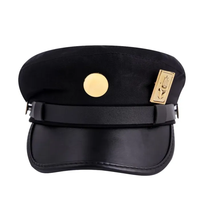 JoJo's%20Bizarre%20Adventure%20Kujo%20Jotaro%20Cosplay%20Cap%20Unisex%20Adult%20Metal%20Badge%20Hat%20-%20Image%207