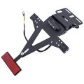 SL Motorcycle License Number Plate Frame Holder Multi-functional Adjustable Angle Turn Signal Tail Lamp Bracket. 