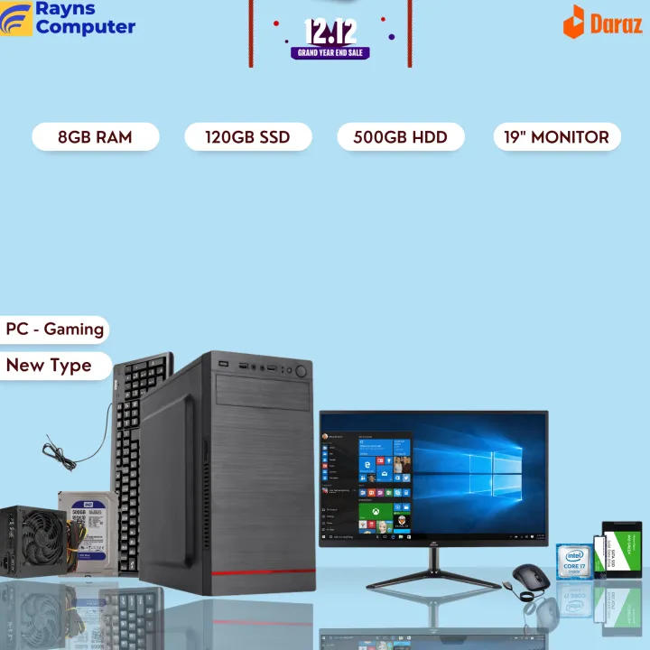 Intel%20Core%20i7%20RAM%208GB%20SSD%20120GB%20%20with%20HDD%20500GB%20Graphics%204GB%20%20Gaming%20PC%20Win%2010%2064%20Bit%20Brand%20NEW%20Desktop%20Computer%20with%2019%20inch%20Monitor%20-%20Image%207