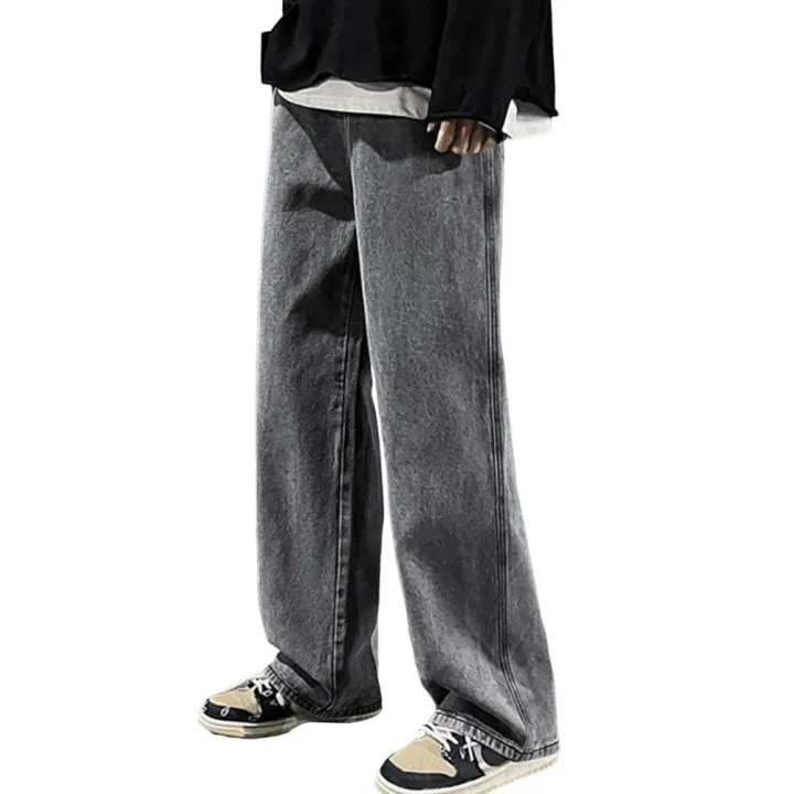 Trendy%20Men%20Jeans%20Soft%20Men%20Pants%20Drawstring%20Daily%20Wear%20Pure%20Color%20Men%20Jeans%20-%20Image%205