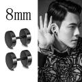 Black Metal Earring For Men -1 pcs. 