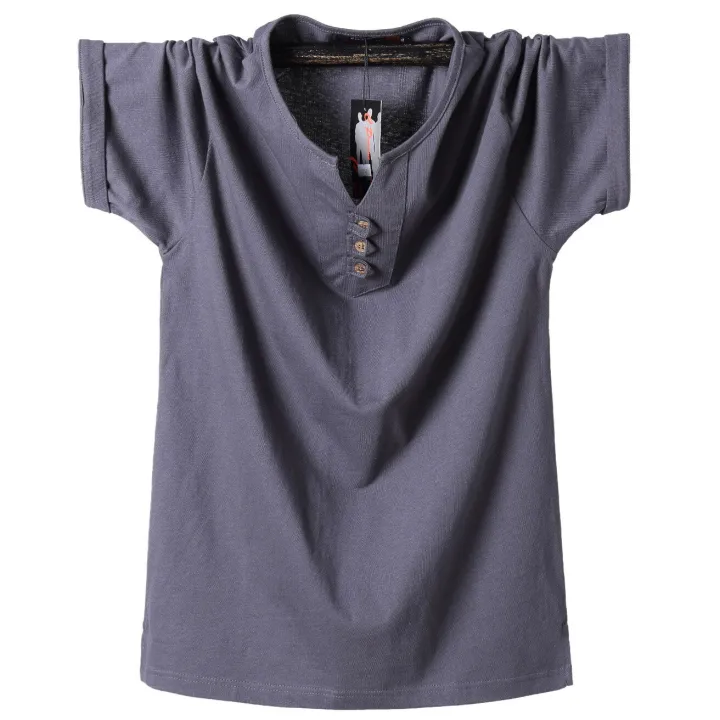 QYLVAWOY%20Loose%20Casual%20Men%20T%20Shirt%202022%20Summer%20Oversize%20Mens%20T-shirt%20Cotton%20Men's%20Cool%20Top%20Solid%20Fashion%20V%20Neck%20Camisetas%20FCY495%20-%20Image%207
