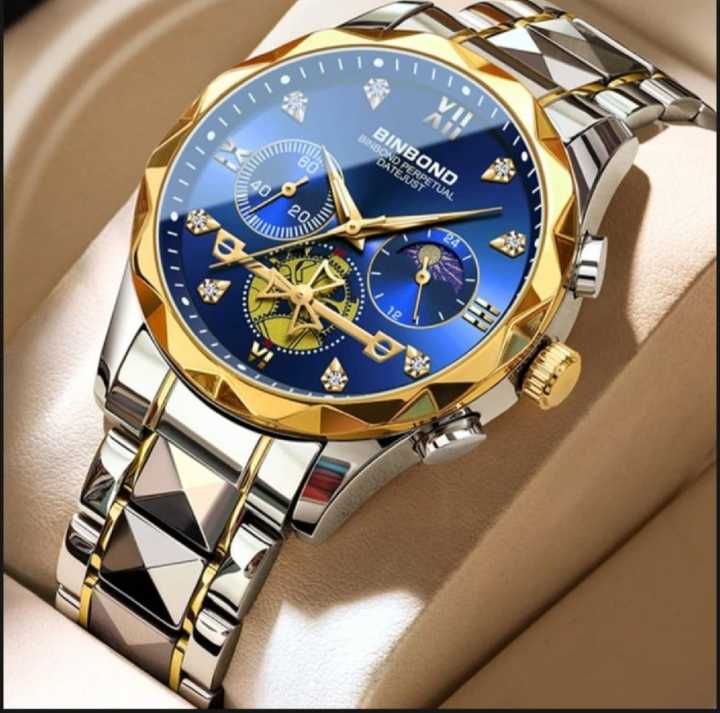 BINBOND 1236 Men's Classic Style Quartz Luminous Watch For Men