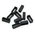 20x Silicone Watchband Strap Loops Black Watch Strap Holder Fastener Rings, Wristwatch Keeper Retainer Smart Watch Band Repair , 12mm 18mm. 
