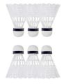 Badminton Shuttlecock POWER Mavis 333 - 6 Pcs  White. 
