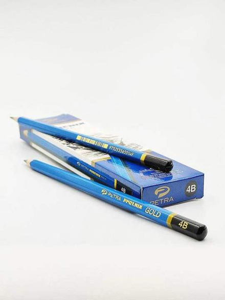 Petra%20Phoenix%20Gold%20PremiumHB/%202B%20/4B%20Graphite%20Pencils%20-%2012pcs%20-%20Image%203