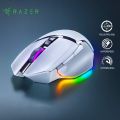 Razer V3 Pro Wireless Mouse RGB Gaming Mouse with 30000DPI Optical Sensor Chroma Hyperspeed Mouse Ergnomic Design 11 Progammable Buttons 90 Million Clicks-white.