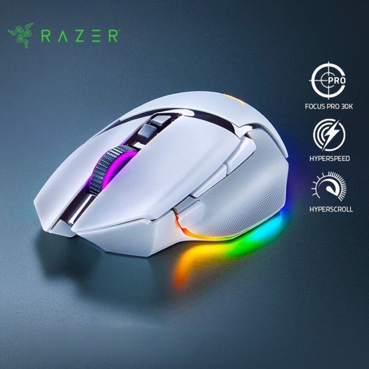 Razer%20V3%20Pro%20Wireless%20Mouse%20RGB%20Gaming%20Mouse%20with%2030000DPI%20Optical%20Sensor%20Chroma%20Hyperspeed%20Mouse%20Ergnomic%20Design%2011%20Progammable%20Buttons%2090%20Million%20Clicks-white%20-%20Image%207