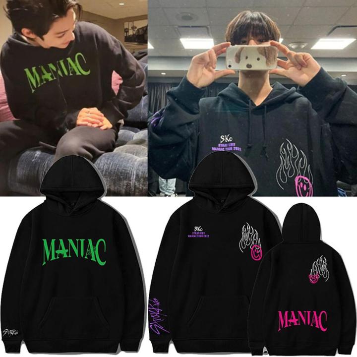 Stray Kids Hoodies Kpop SKZ World Tour North American Tour Hoodie Korean Style Maniac Stray Kids Same Sweatshirts For Men Women Daraz .bd