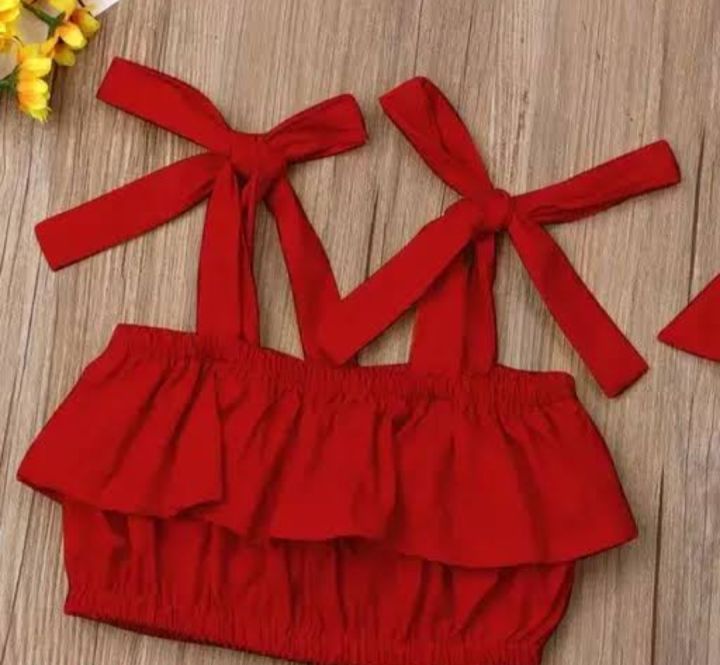 Kids%20Baby%20Girls%20Outfits%20Ruffle%20Off%20Shoulder%20Crop%20Tops%20+%20Bow-Knot%20Cotton%20Shorts%20Skirt%20Set%20%200-7%20-%20Image%206